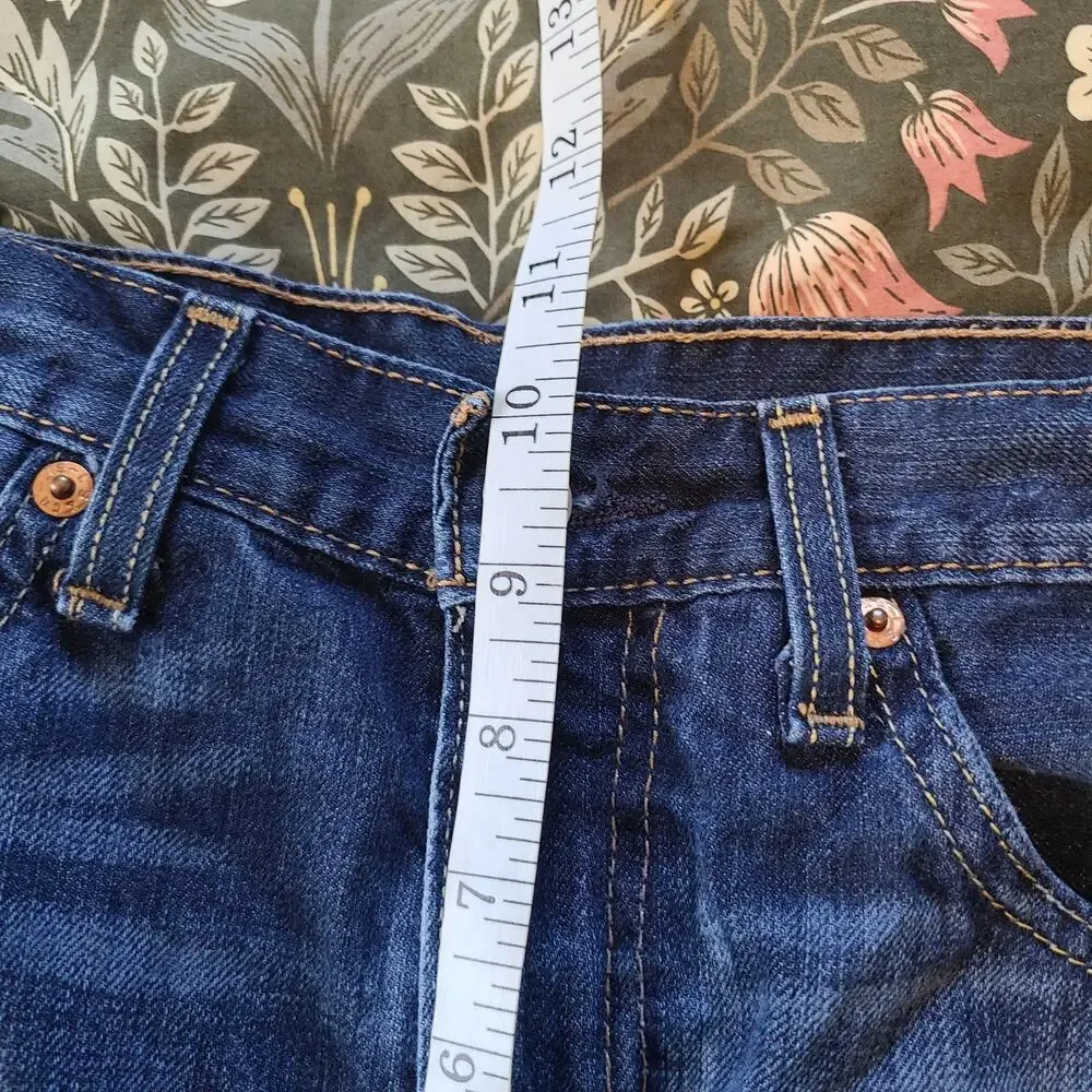 Levis 514 Jeans Men 32x32 (33x31) Classic Straight Leg Blue Dark Wash Denim Pant